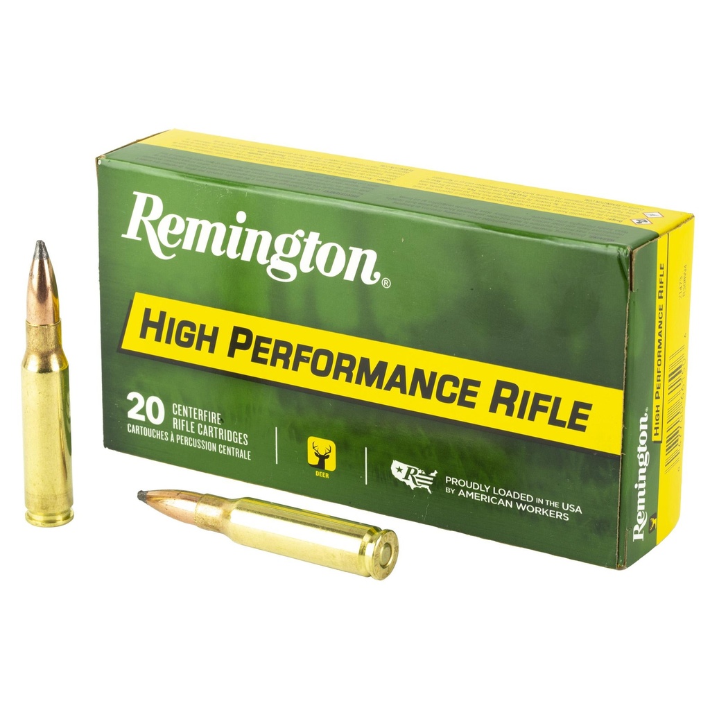 Remington High Performance Rifle 308 Winchester Pointed Soft Point 180 Grain 20 Round Box 