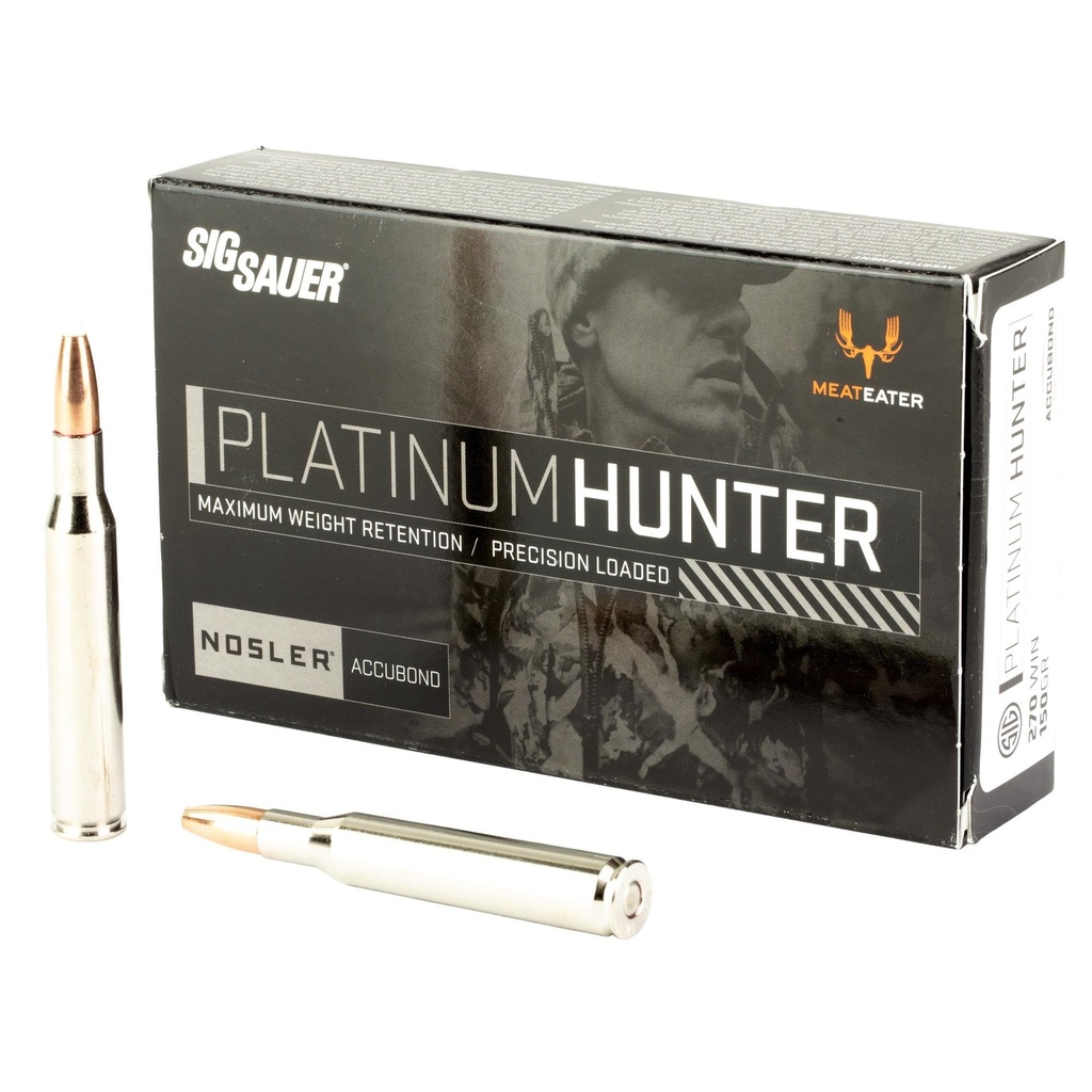 Sig Sauer Platinum Hunter 270 Winchester 150 Grain Accubond Ballistic Tip 20 Round Box 