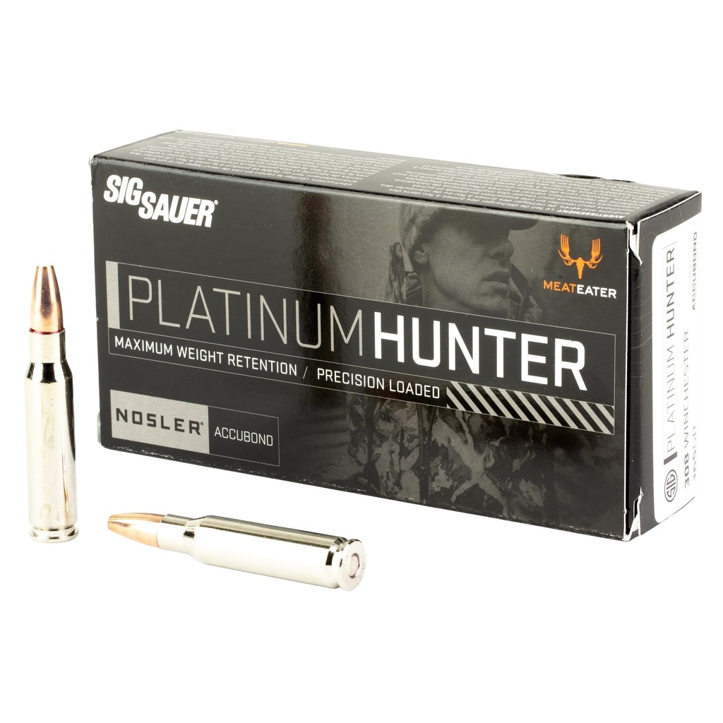 Sig Sauer Platinum Hunter 308 Winchester 165 Grain Accubond Ballistic Tip 20 Round Box 