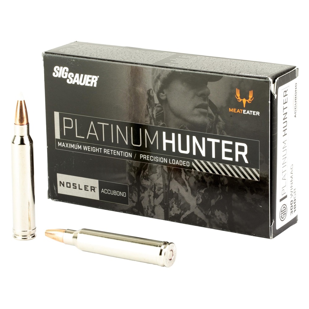 Sig Sauer Platinum Hunter 300 Winchester Magnum 180 Grain Accubond Ballistic Tip 20 Round Box 