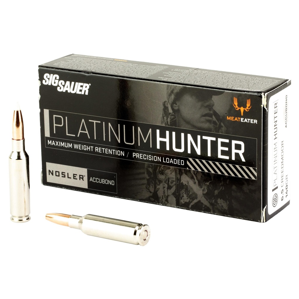 Sig Sauer Platinum Hunter 6.5 Creedmoor 140 Grain Accubond Ballistic Tip 20 Round Box 