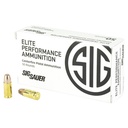 Sig Sauer FRANGIBLE 9MM+P 90 Grain Round Nose 50 Round Box 