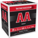 Winchester Ammunition AA Target Load 28 Gauge 2.75 #9.75 oz Shotshell 25 Round Box 