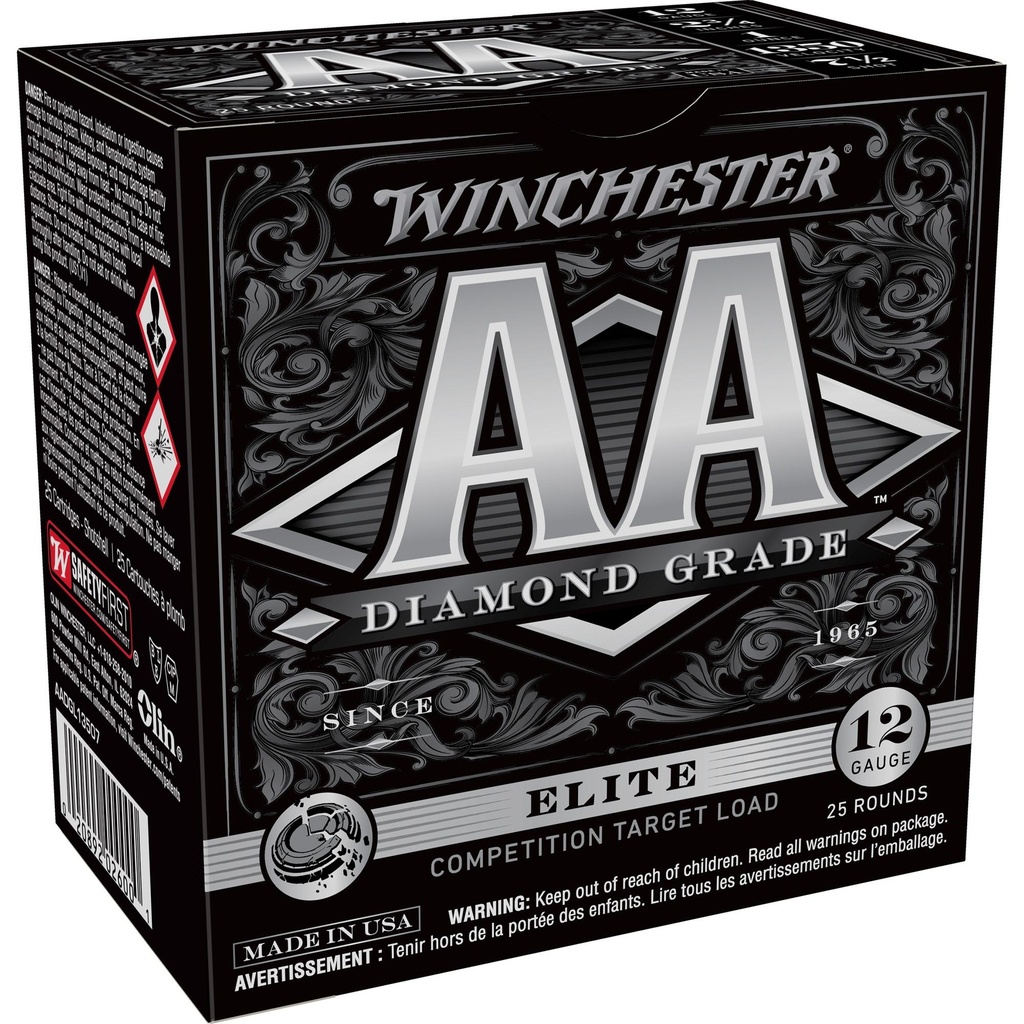 Winchester Ammunition AA Diamond Grade 12 Gauge 2.75,#7.5 1 oz Shotshell 25 Round Box 