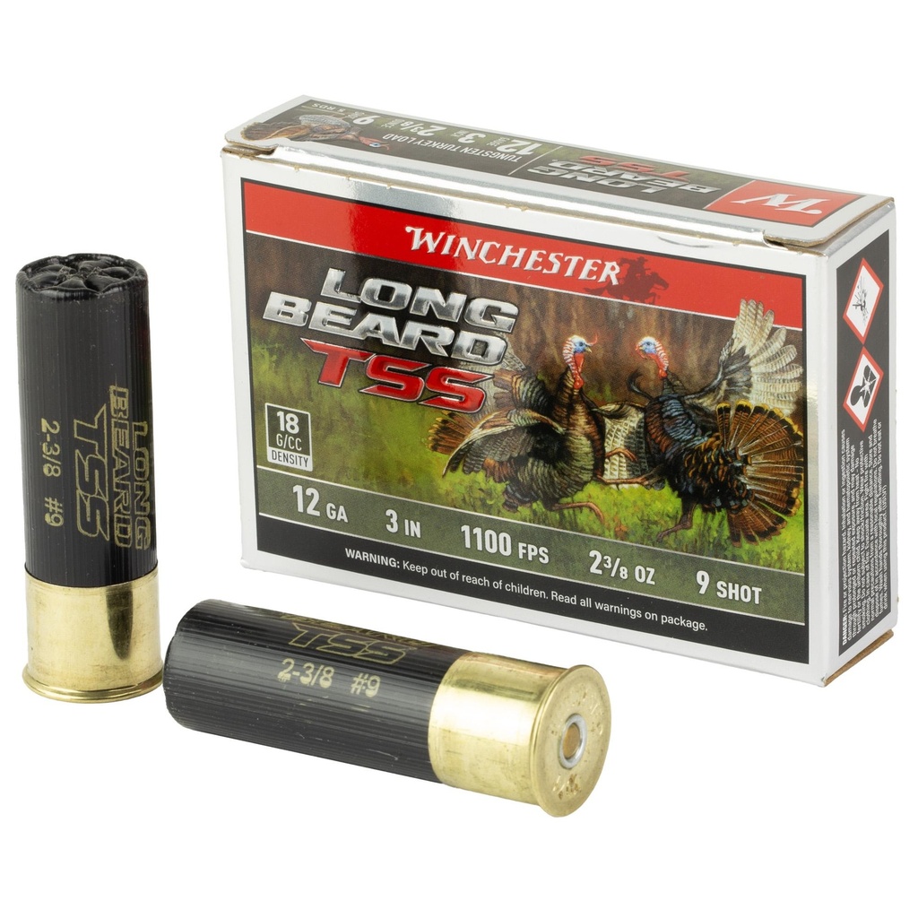 Winchester Ammunition Long Beard TSS 12 Gauge 3 #9 Shotshell 5 Round Box 
