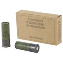 Winchester Ammunition Military Grade 12 Gauge 2.75 00 Buck 5 Round Box 