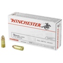 Winchester Ammunition USA 9MM 115 Grain Full Metal Jacket 50 Round Box 