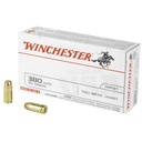 Winchester Ammunition USA 380ACP 95 Grain Full Metal Jacket 50 Round Box 