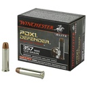 Winchester Ammunition Defender Supreme Elite 357MAG 125 Grain Bonded Jacketed Hollow Point PDX1 20 Round Box 