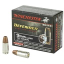 Winchester Ammunition Defender 9MM 147 Grain PDX1 Bonded Jacketed Hollow Point 20 Round Box 