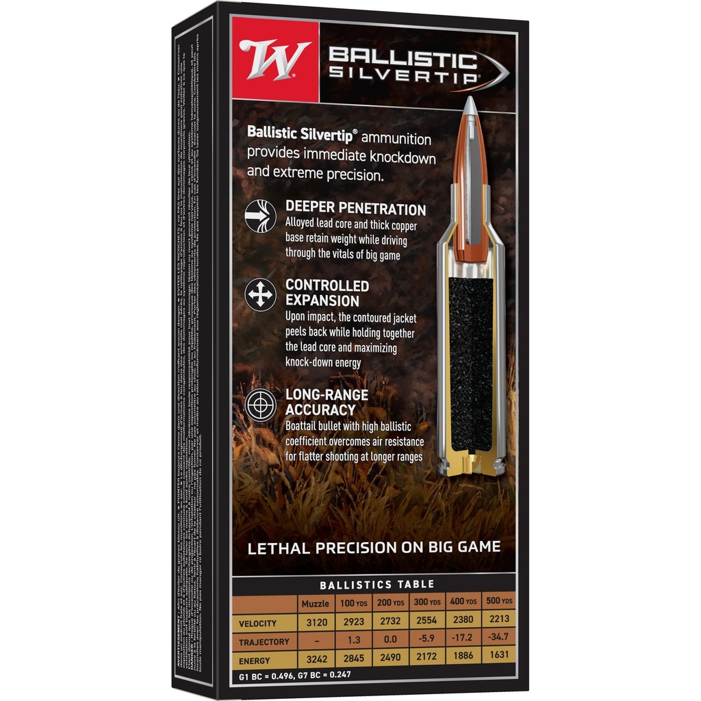 Winchester Ammunition Supreme 270WSM 150 Grain Supreme Ballistic Silvertip 20 Round Box 