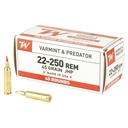 Winchester Ammunition USA WHITE BOX 22-250 Remington 45 Grain Jacketed Hollow Point 40 Round Box 