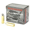 Winchester Ammunition Silvertip 45 Long Colt 225 Grain Jacketed Hollow Point Bullet 20 Round Box 