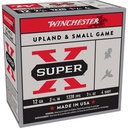 Winchester Ammunition SUPER-X HIGH BRASS 12 Gauge 2.75" #4 1 1/4 oz Lead Shot 25 Round Box 