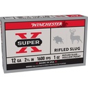 Winchester Ammunition Super-X 12 Gauge 2.75" 1oz. Slug 5 Round Box 