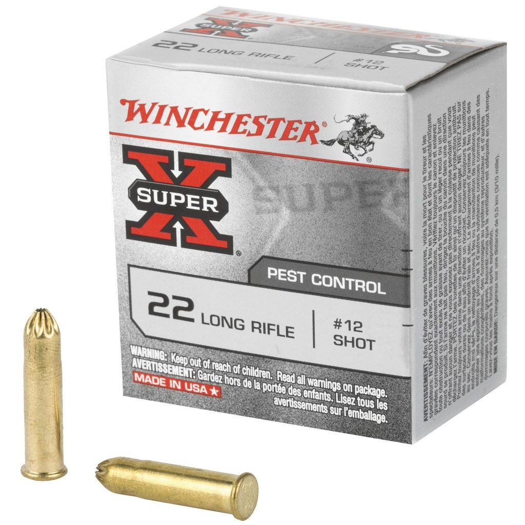 Winchester Ammunition Super-X 22LR #12 Shot 50 Round Box 