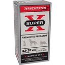 Winchester Ammunition Super-X 32-20 Win 100 Grain Lead Flat Nose 50 Round Box 