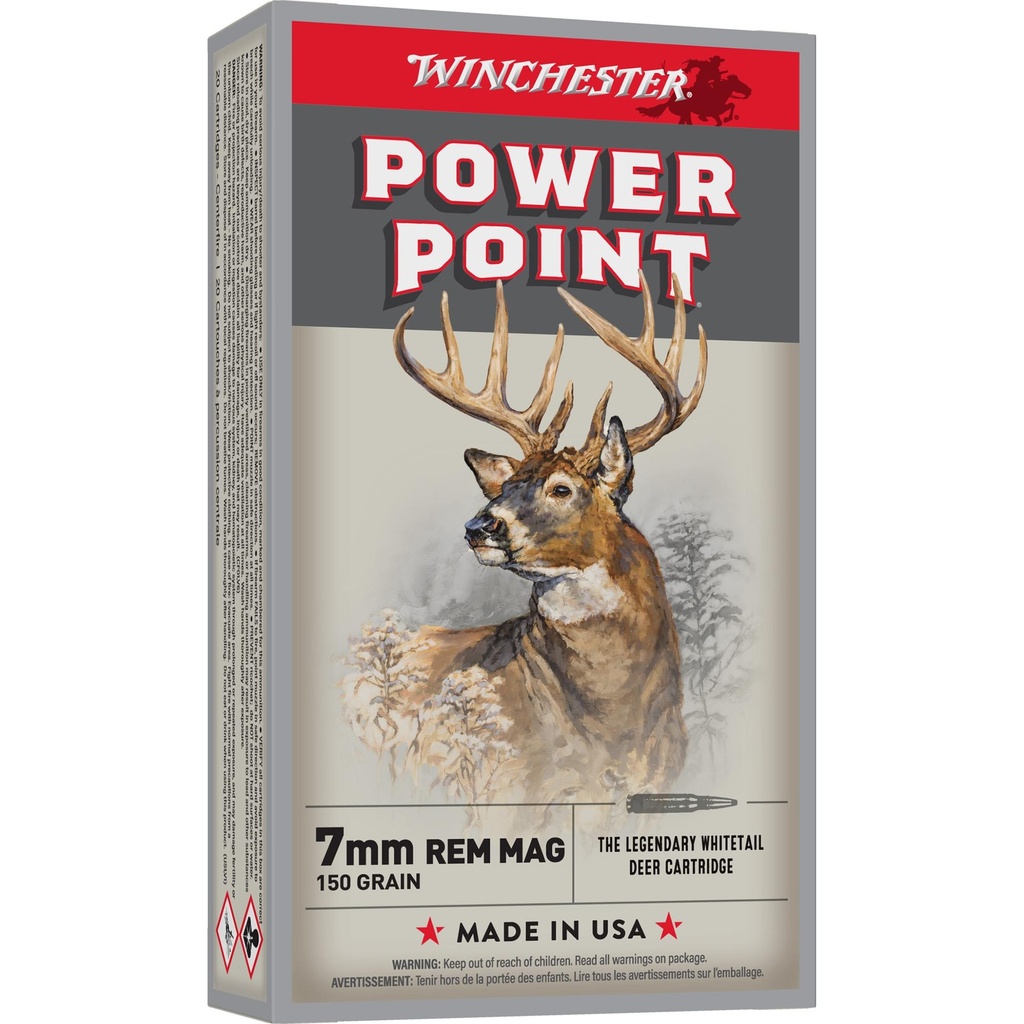 Winchester Ammunition Super-X 7MM REM 150 Grain Power Point 20 Round Box 