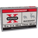 Winchester Ammunition Super-X 12 Gauge 2.75" 00 Buck Buckshot 9 Pellets 5 Round Box 