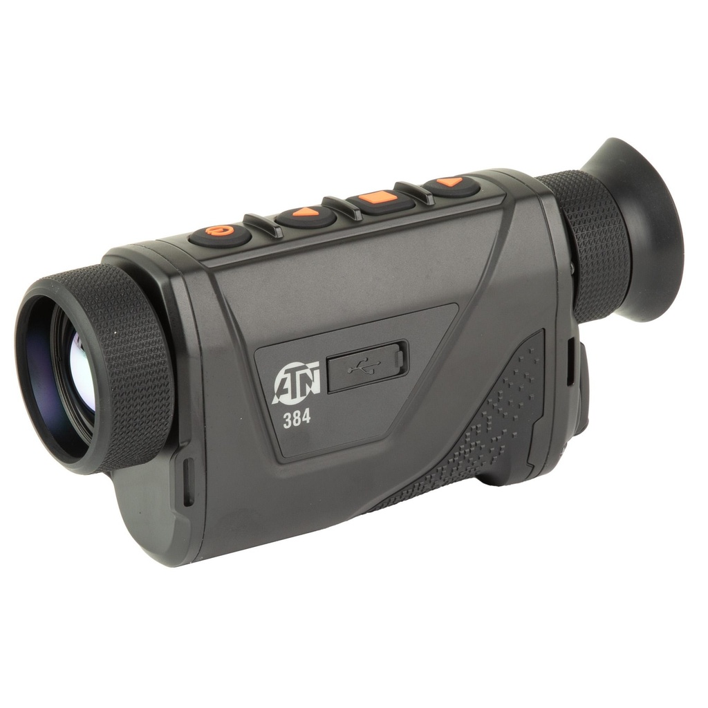 ATN Corp BlazeHunter Pro 335 Thermal Monocular 4-32X Magnification 35mm Objective 384x288 Sensor Matte Finish Black Includes Battery Charger and Pouch 