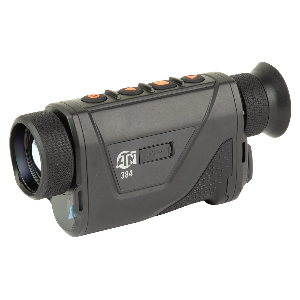 ATN Corp BlazeHunter Pro 335 Thermal Monocular with Laser Range Finder 4-32X Magnification 35mm Objective 384x288 Sensor Matte Finish Black Includes Battery Charger and Pouch 