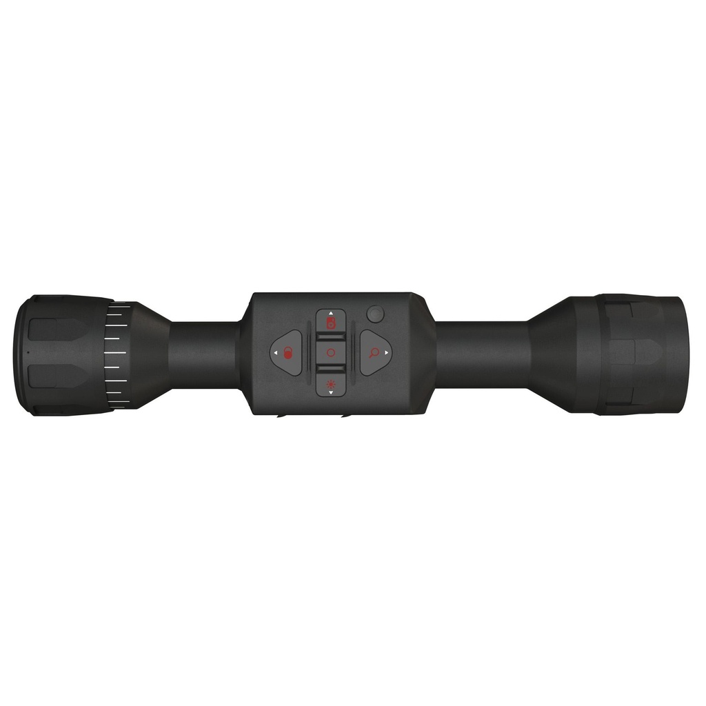 ATN Corp Thor-LTV Thermal Rifle Scope 1.5-4.5X Magnification 12MM Objective 256x192 PX Resolution Multiple Reticles Matte Finish Black 