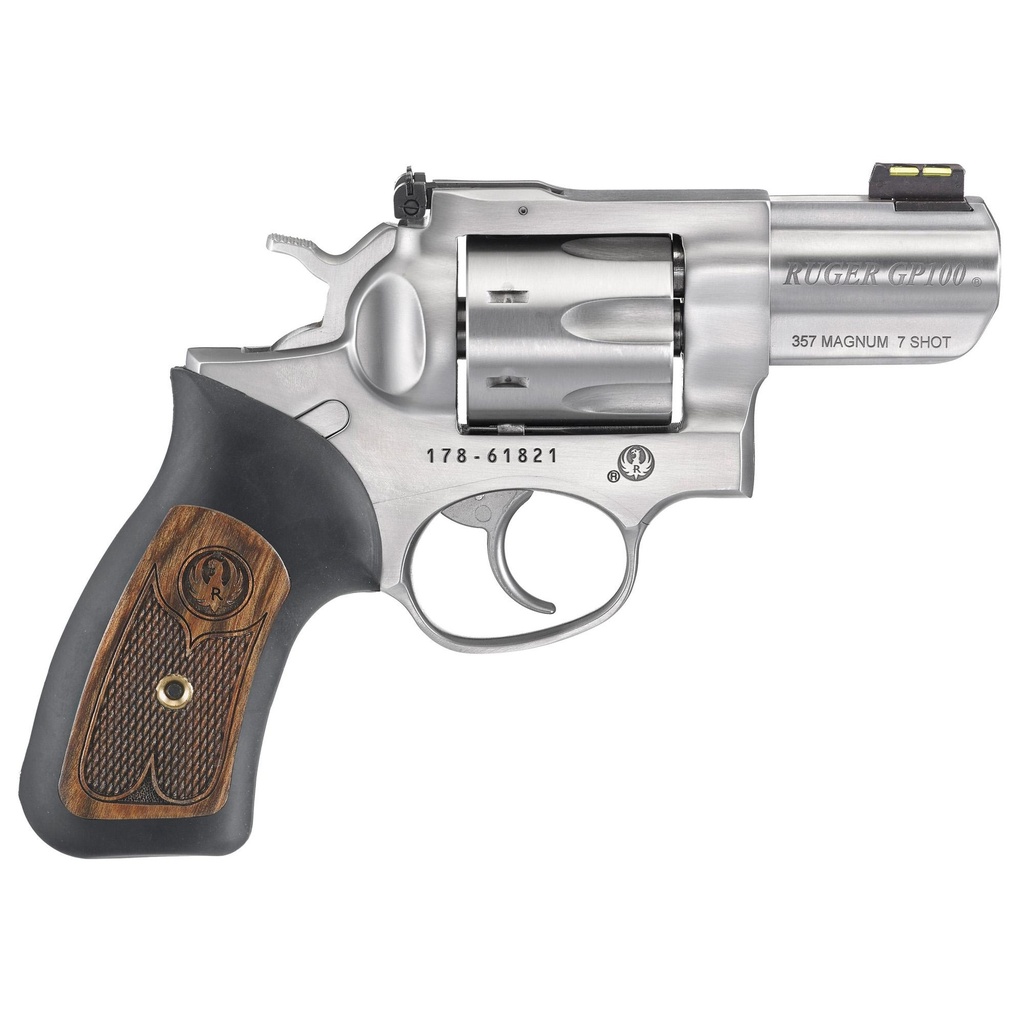 Ruger GP100 DA 357 Magnum 2.5" Barrel 7Rds Silver