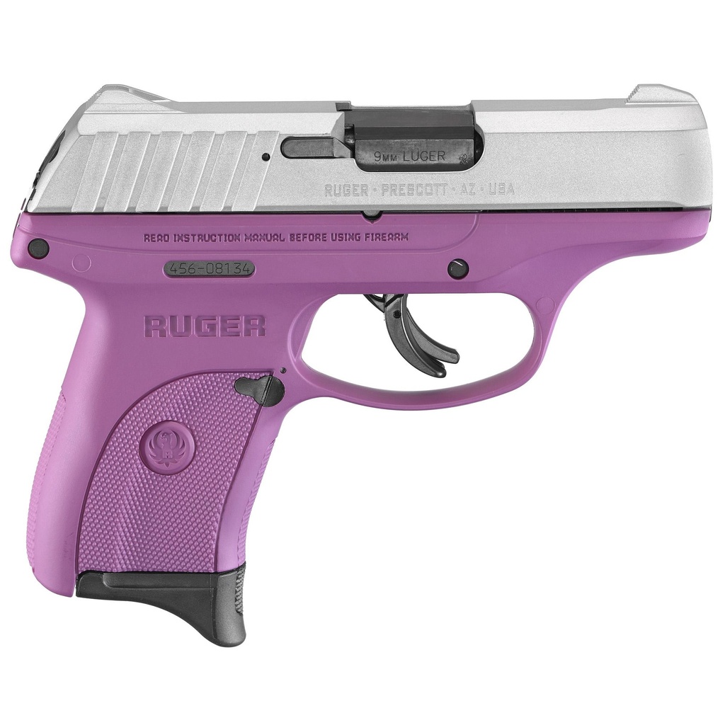 Ruger EC9s 9MM 3.1" Barrel 7Rds Purple and Silver