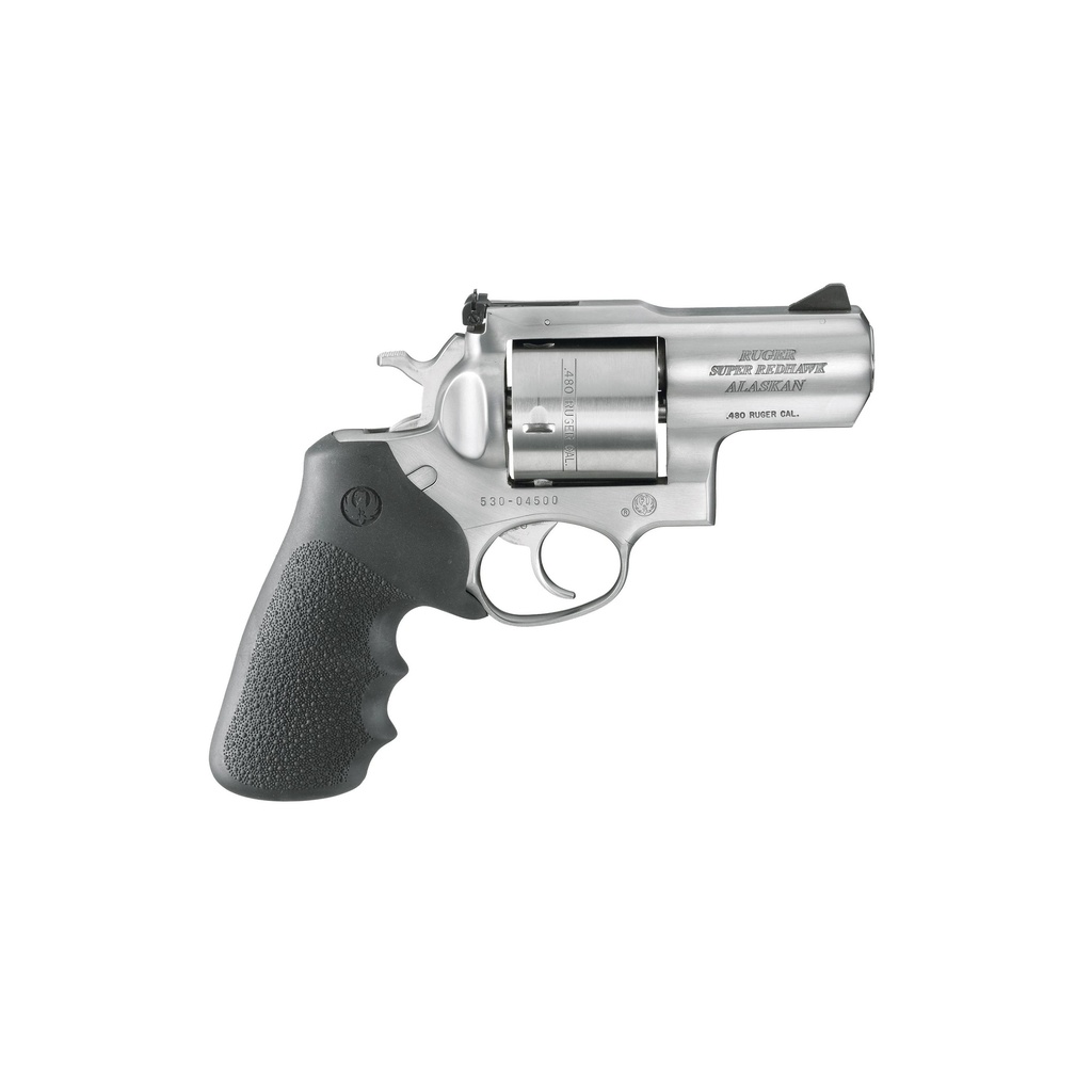 Ruger Super Redhawk Alaskan DA 480 Ruger 2.5" Barrel  6Rds Silver