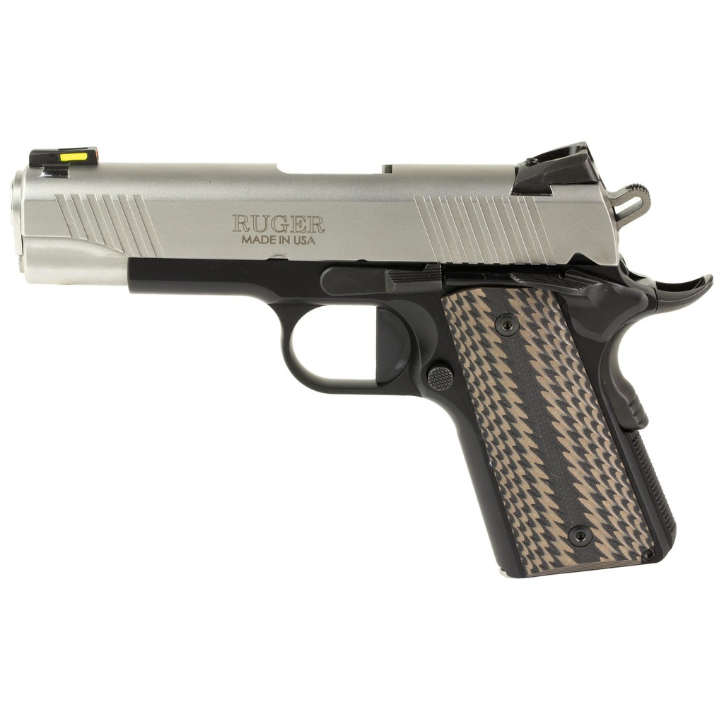 Ruger SR1911 CCO TALO Edition SA 9MM 4.25" Barrel 7Rds Black and Silver