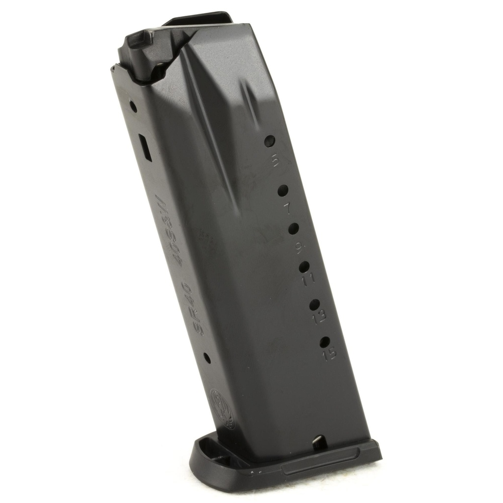 Ruger Magazine 40 S&W 15Rds Fits SR40/40C Steel Blued Finish 