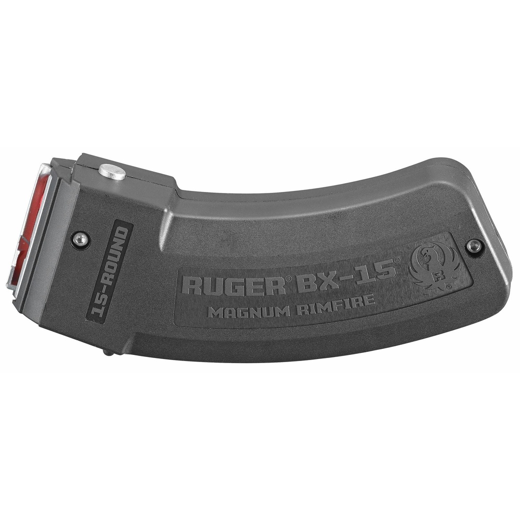 Ruger Magazine BX-15 17 HMR 22 WMR 15Rds Fits M77/17, 77/22 American Rimfire and Precision Rimfire Polymer Black 