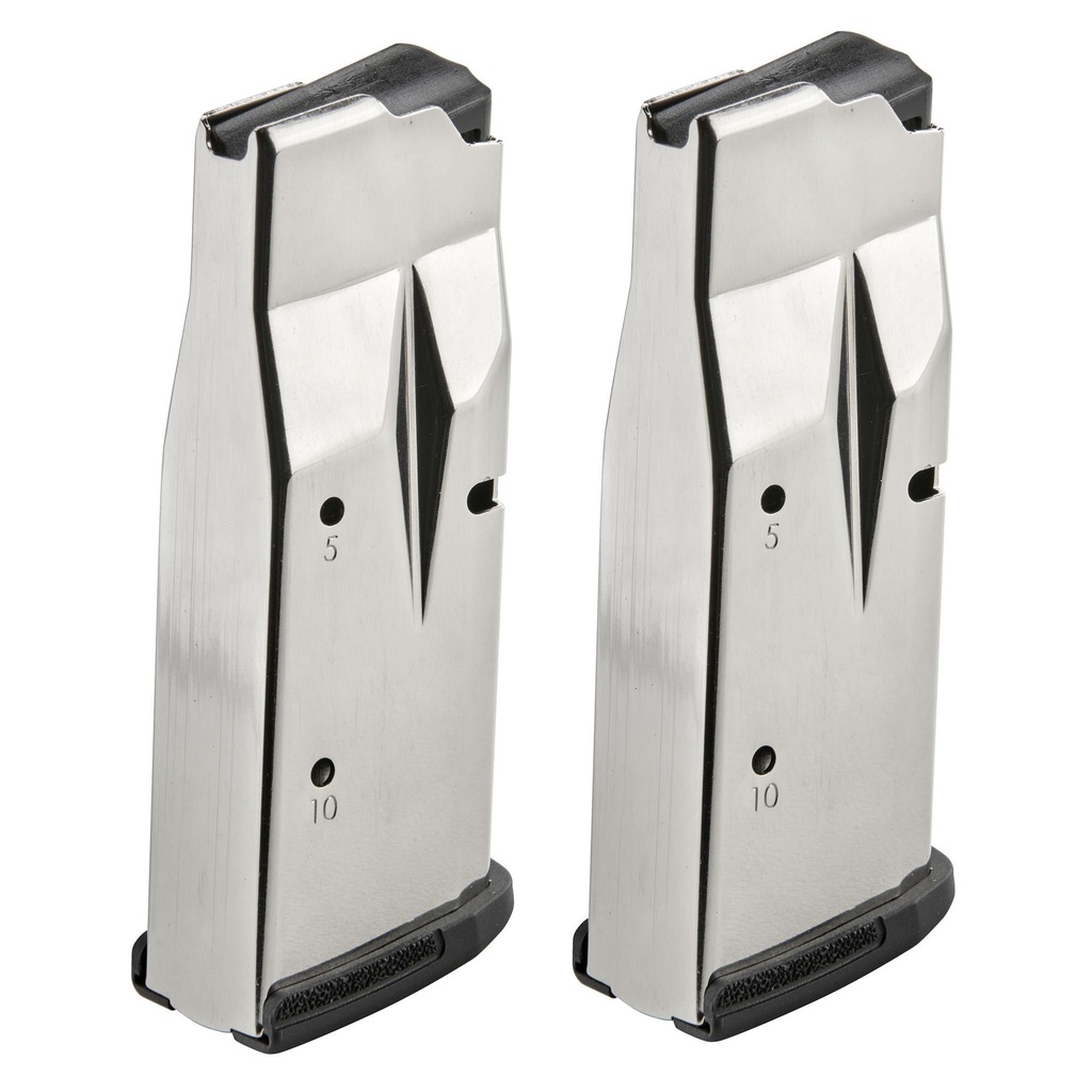 Ruger Magazine 9MM 10Rds Fits Ruger MAX-9 2 Pack Steel Silver 