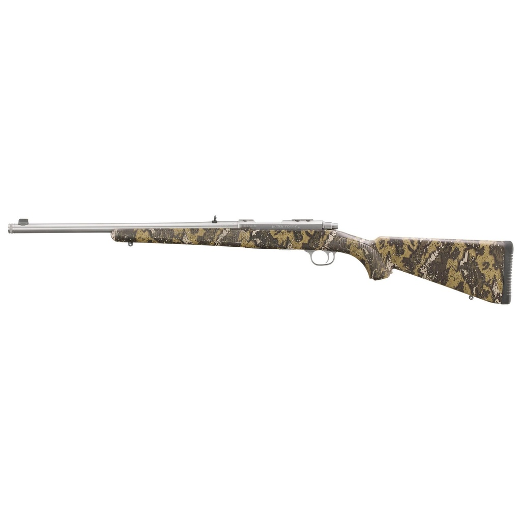 Ruger 77/357 Bolt Action 357 Magnum 18.5" Cold Hammer-Forged Threaded Barrel 5Rds Camo