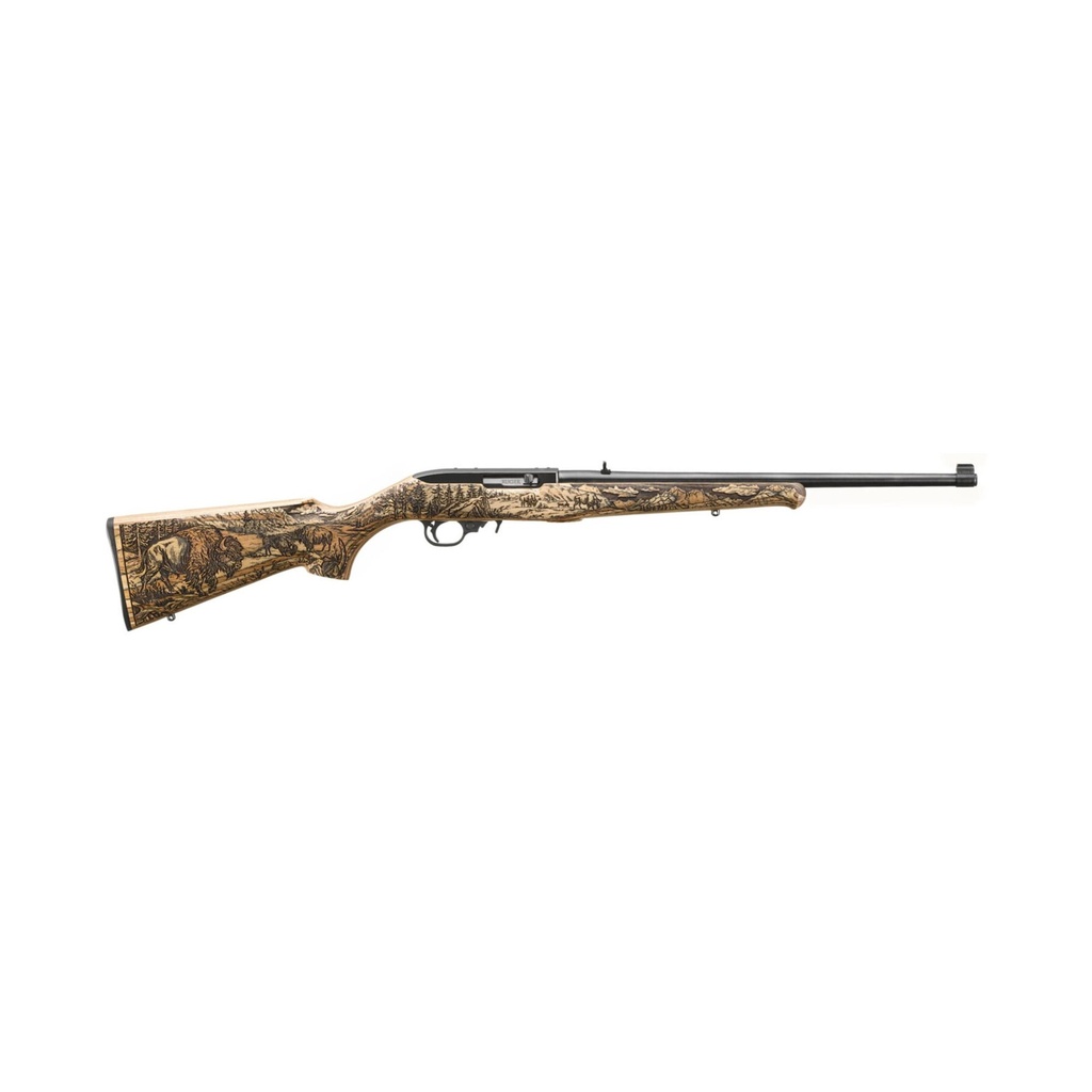 Ruger 10/22 TALO 22LR 18.5" Barrel 10Rds Black and Brown