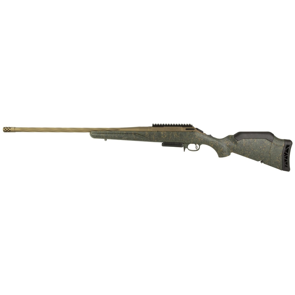 Ruger American Generation II Predator Bolt Action 308 Winchester 22" Spiral Fluted Barrel 3Rds Burnt Bronze/Green