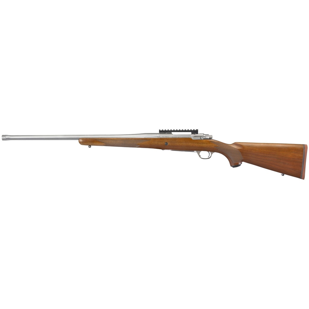 Ruger Hawkeye Hunter Bolt Action 204 Ruger 24" Free Floated Cold Hammer Forged Barrel 5Rds Silver