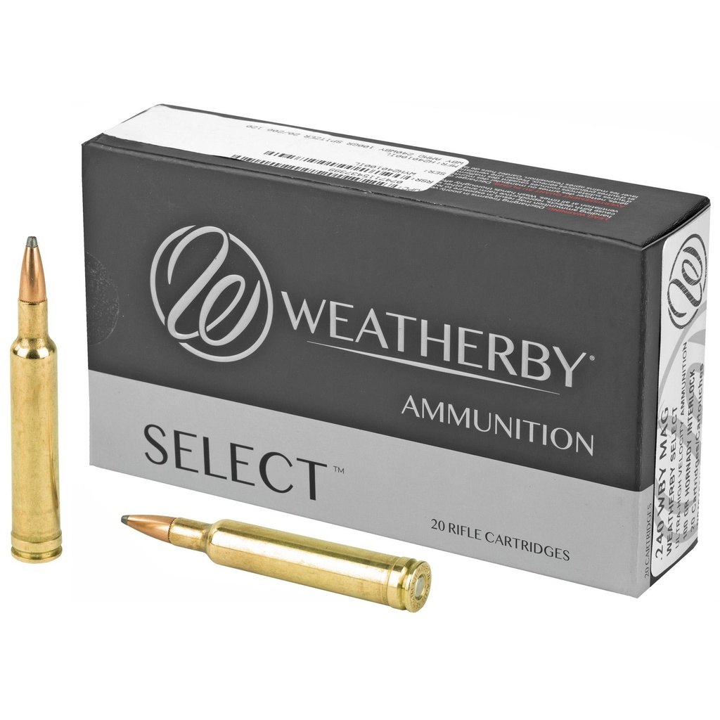 Weatherby Select 240 Weatherby Magnum 100Gr Interlock 20 Round Box 