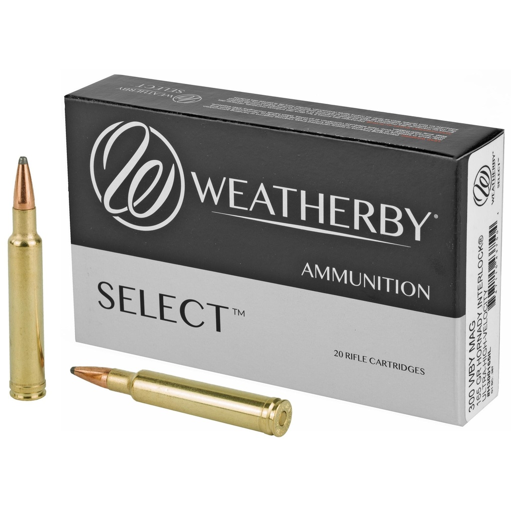 Weatherby Select 300 Weatherby Magnum 165Gr InterLock 20 Round Box 
