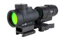 Trijicon MRO SD Combo Red Dot with 3X Magnifier 25mm Objective 2 MOA Dot Matte Finish Black Full Co-Witness Mount 