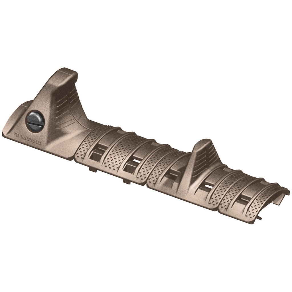 Magpul Industries XTM Hand Stop Kit Fits Picatinny Rail Kit Includes One Hand Stop One Index Panel One Full XTM Enhanced Panel And One XTM Enhanced Half Panel Flat Dark Earth 