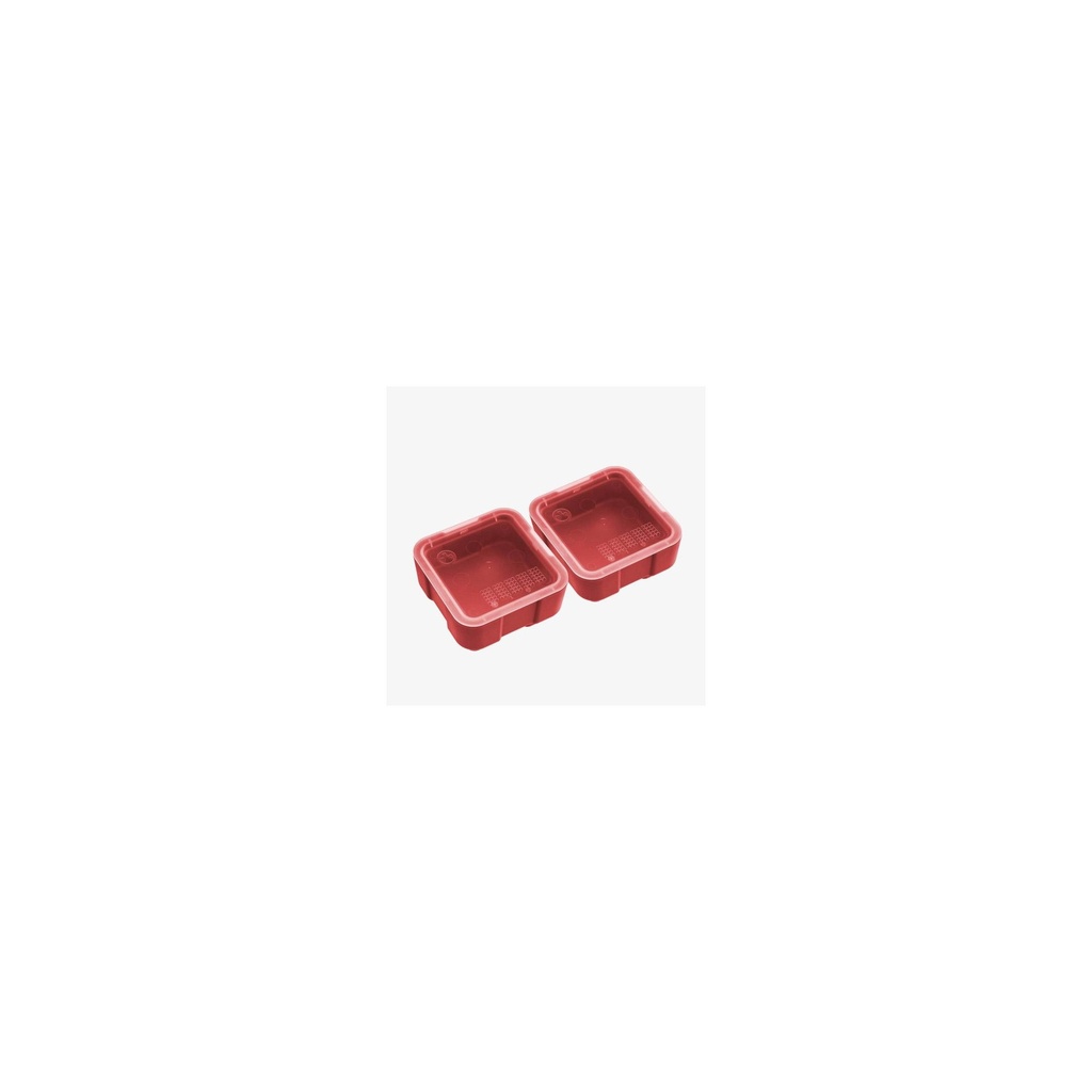 Magpul Industries DAKA Bins 2X2 Compatible with DAKA GRID Organizer Panels Red 3.2"x 3.2"x 1.3" Internal (2) 2X2 Bins Included 