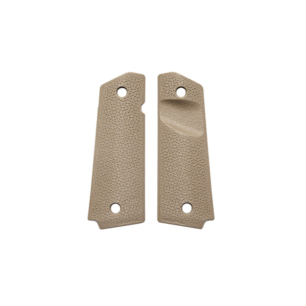 Magpul Industries MOE 1911 Grip Panels For 1911 TSP Texture Magazine Release Cut-out Flat Dark Earth 