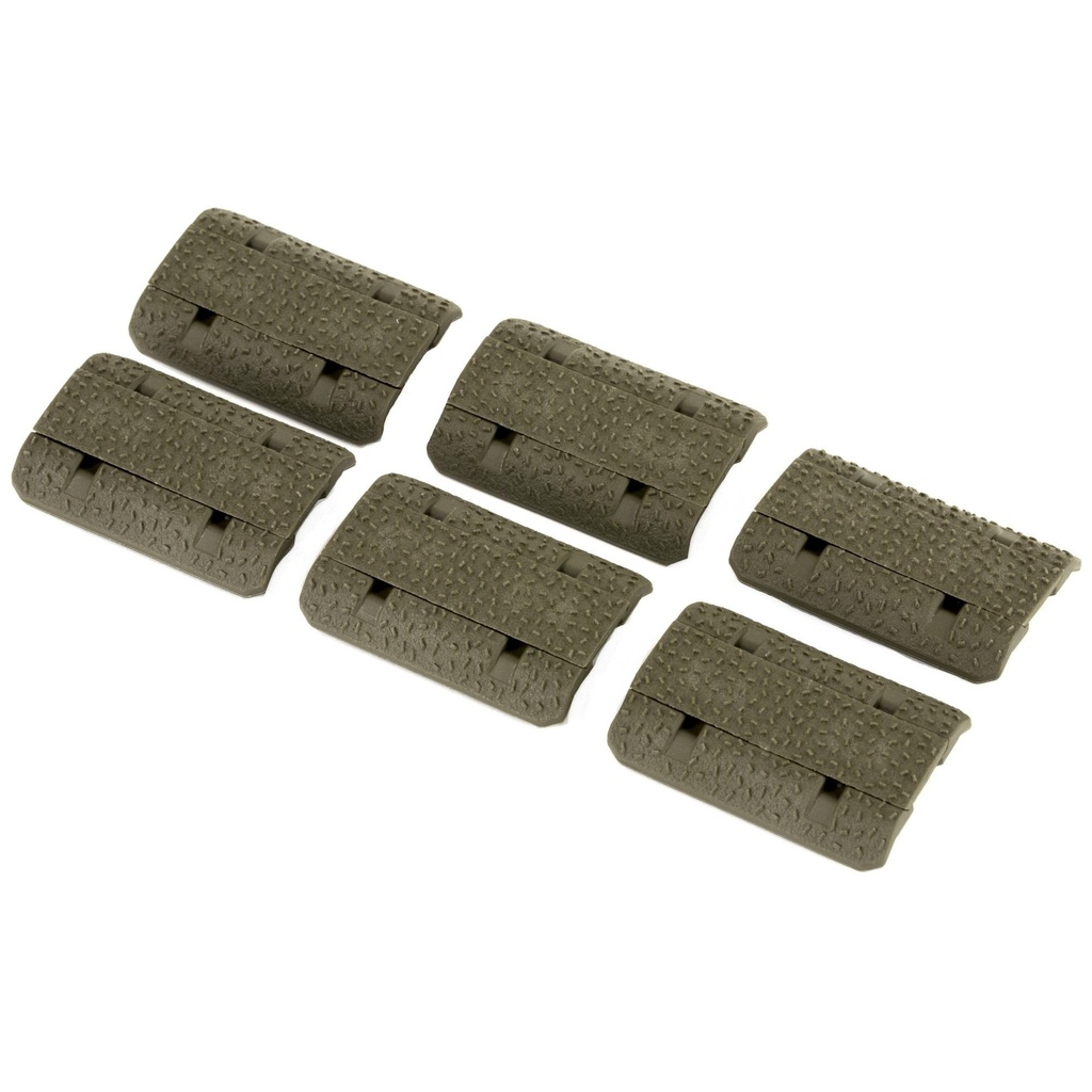Magpul Industries M-LOK Rail Covers Type 2 Rail Cover Includes 6 panels each covering one M-LOK slot Fits M-LOK Olive Drab Green 