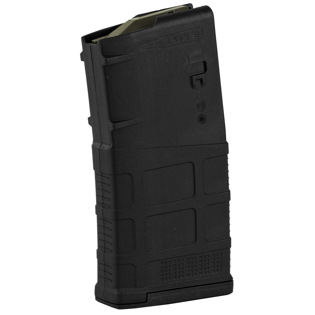 Magpul Industries PMAG 20 LR/SR GEN M3 308 Winchester/762NATO 20Rds Fits DPMS/SR25/LaRue OBR Black 