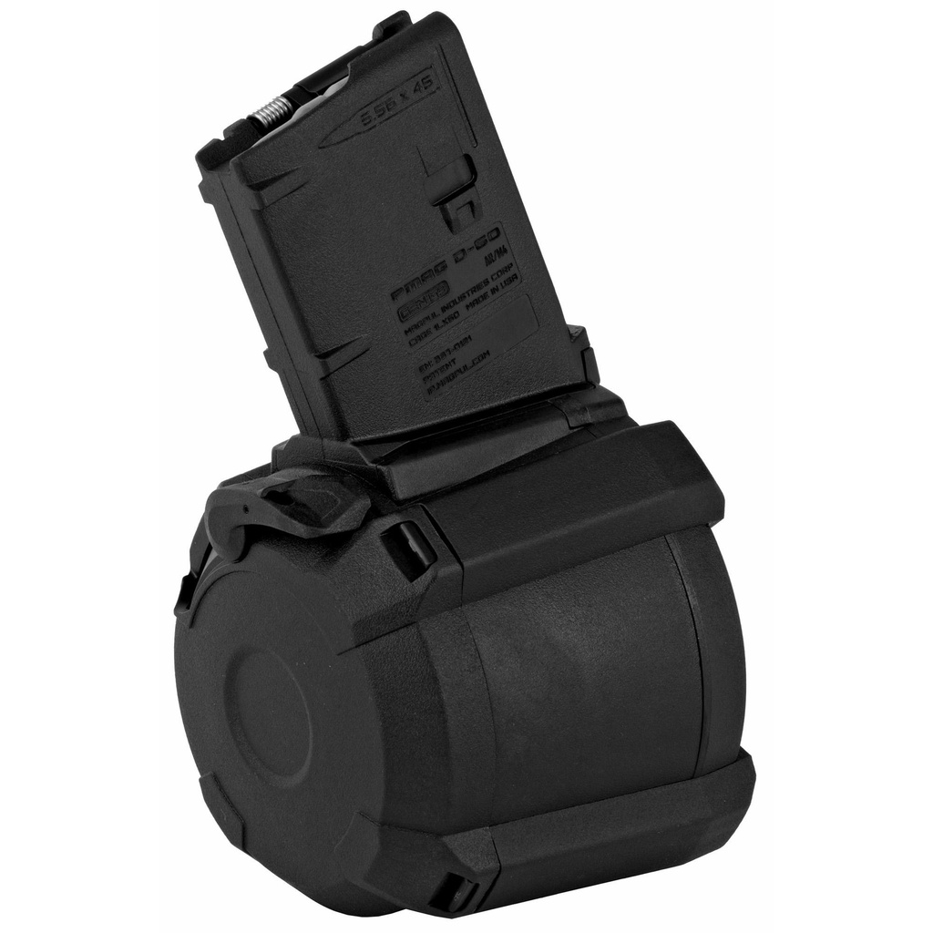 Magpul Industries PMAG D-60 223 Remington/556NATO 60Rds Fits AR-15/M4 Black 