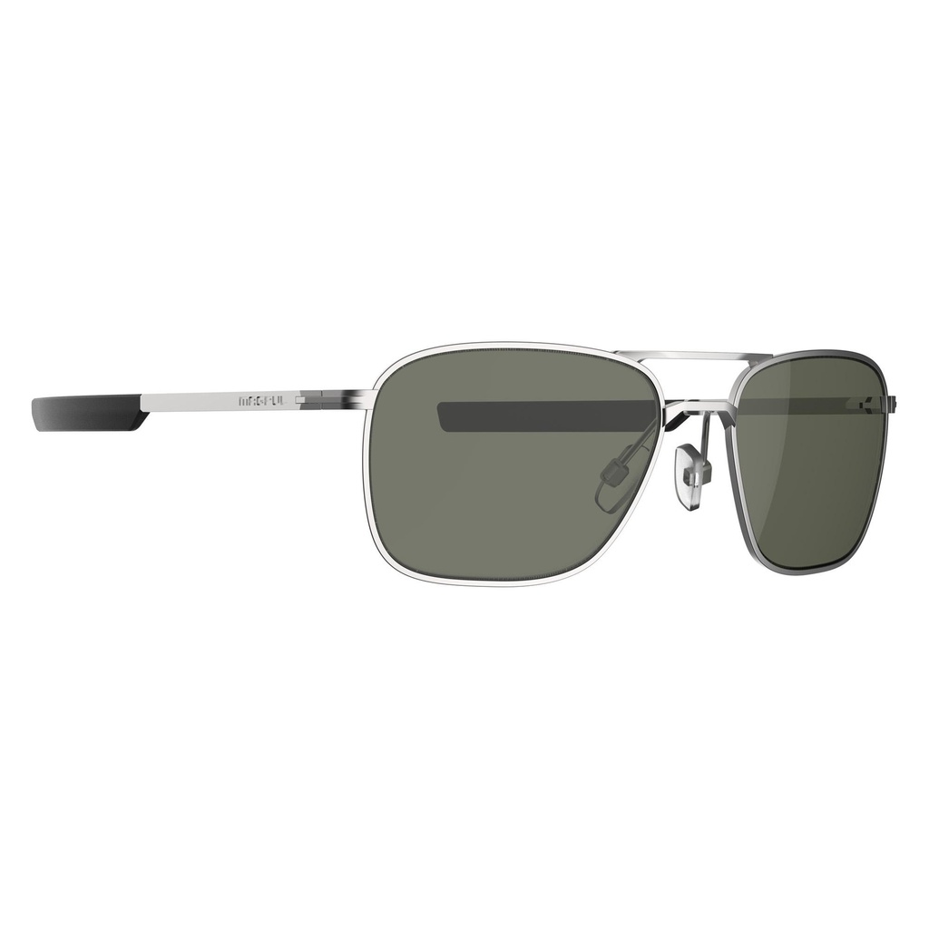 Magpul Industries Santini Eyewear Matte Silver Frame Gray Green Polarized Lens 