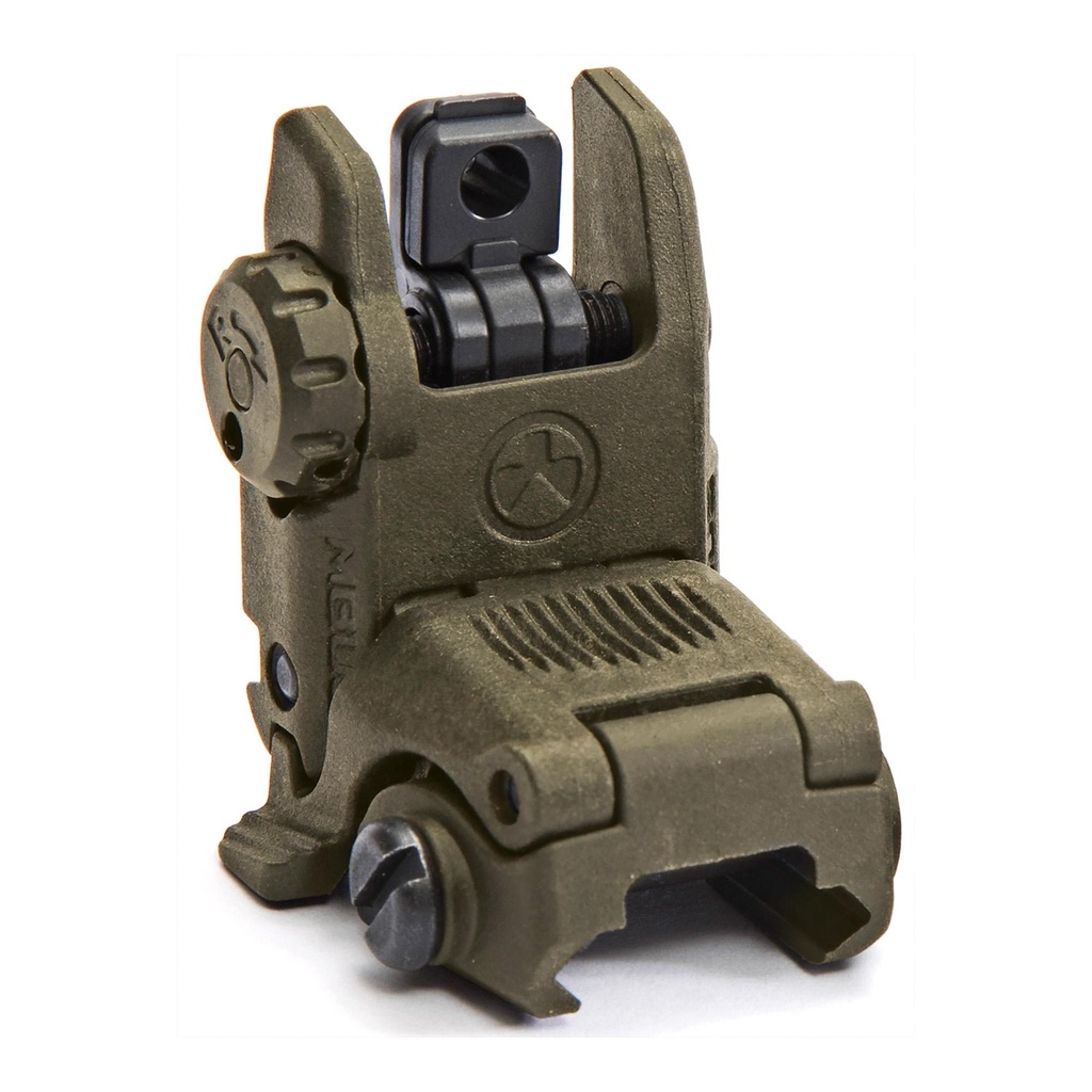 Magpul Industries MBUS Back-Up Rear Sight Gen 2 Flip Up Olive Drab Green 