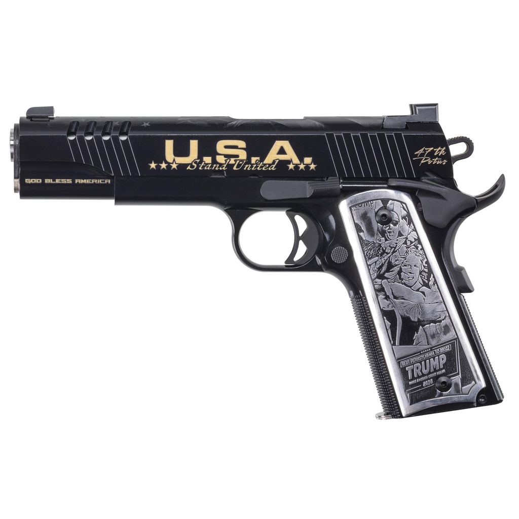 Auto Ordnance 1911 .45 ACP 5" Trump Fight Cerakote Black 7 Round