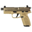 FN 502 .22 LR 4.6" Threaded Barrel Optics Ready FDE 10 Round